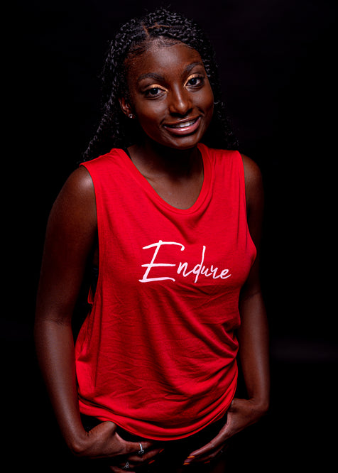 Endure Women's Muscle T-shirt (Red)